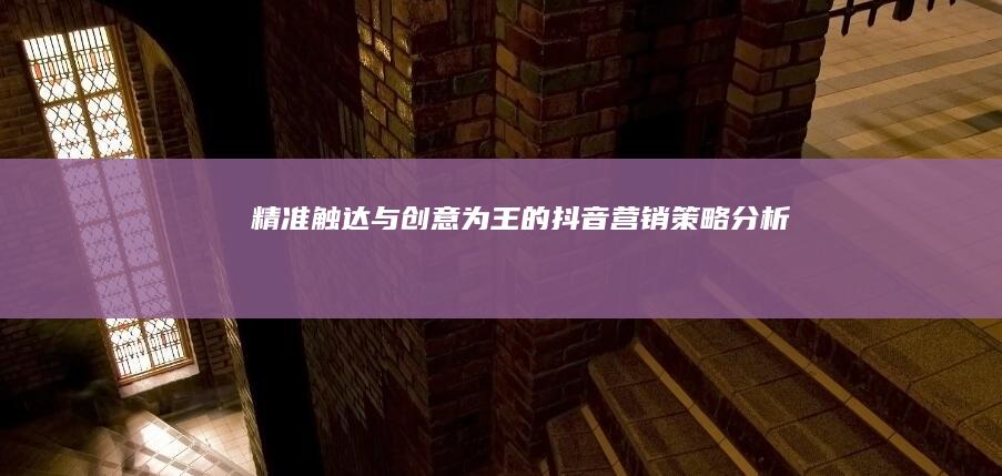 精准触达与创意为王的抖音营销策略分析